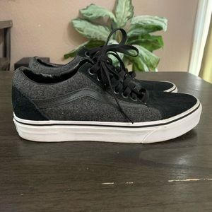 Black and Gray Vans